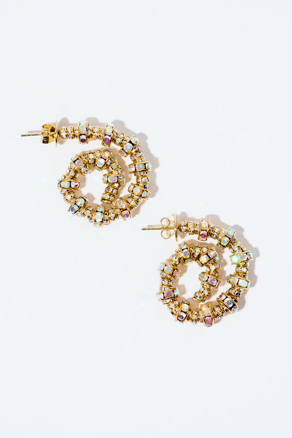 Pearl Octopuss.y Tiny Spiral Hoops