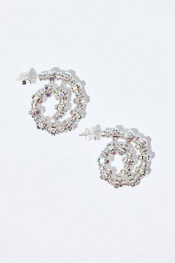 pearl octopuss.y Tiny Spiral Hoops