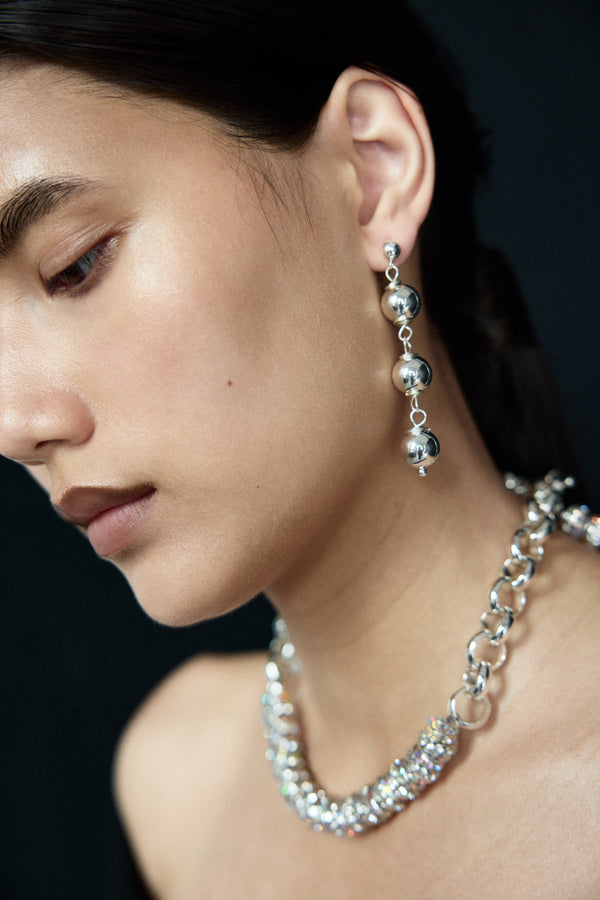 Pearl Octopuss.y Tiny Trio Sphere Earrings