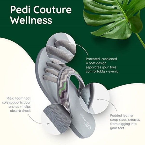 Pedi Couture Chevron Flip Flops