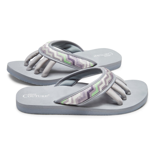Pedi Couture Chevron Flip Flops