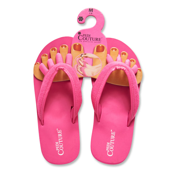 pedi couture Fuchsia Flip Flops