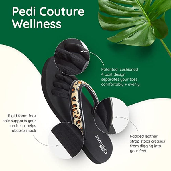 Pedi Couture Leopard Flip Flops
