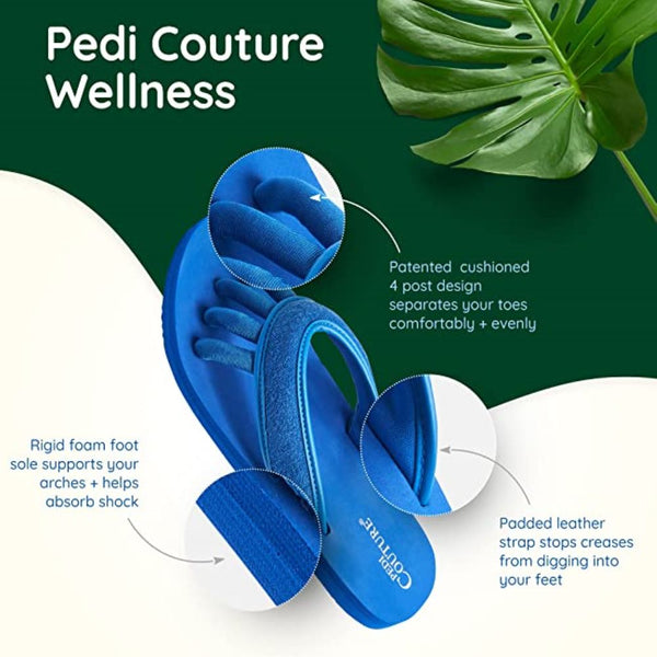 Pedi Couture Navy Flip Flops