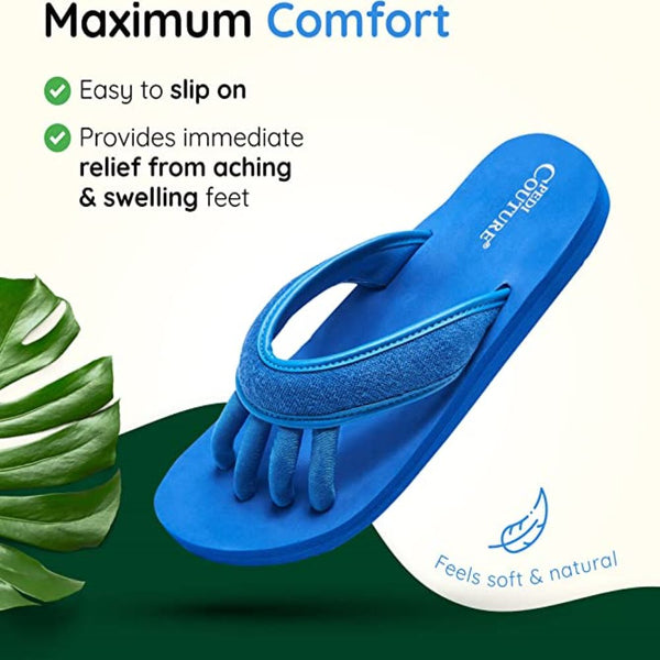 Pedi Couture Navy Flip Flops
