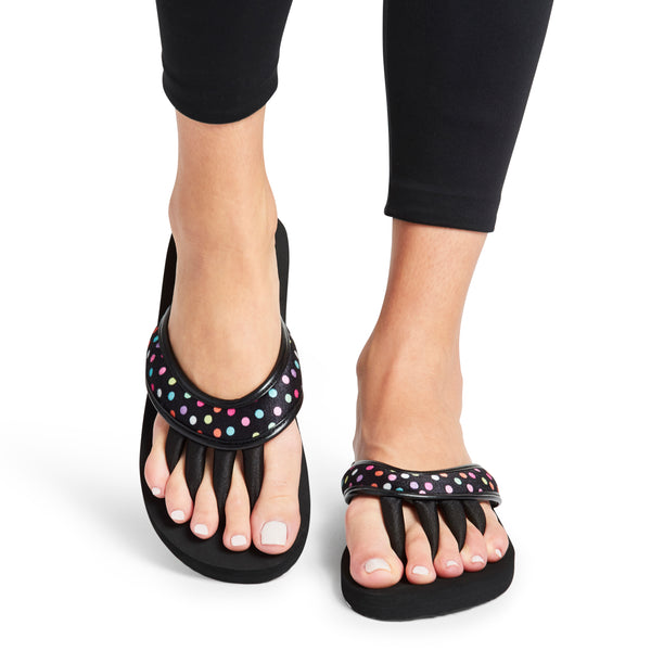 Pedi Couture Polka Dot Flip Flops