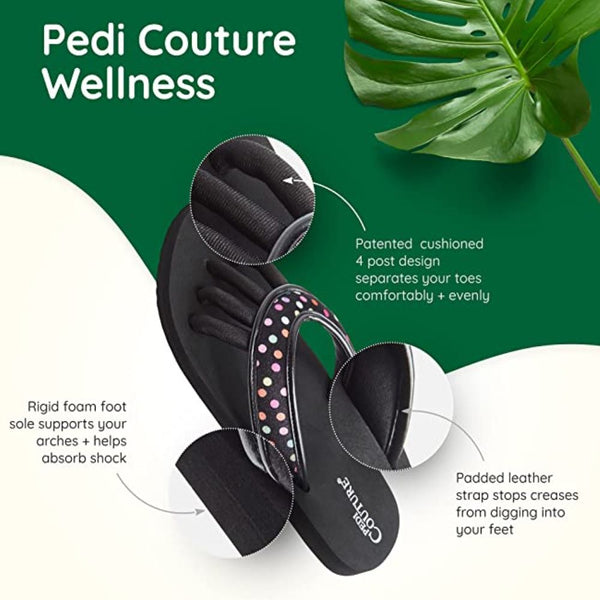 Pedi Couture Polka Dot Flip Flops