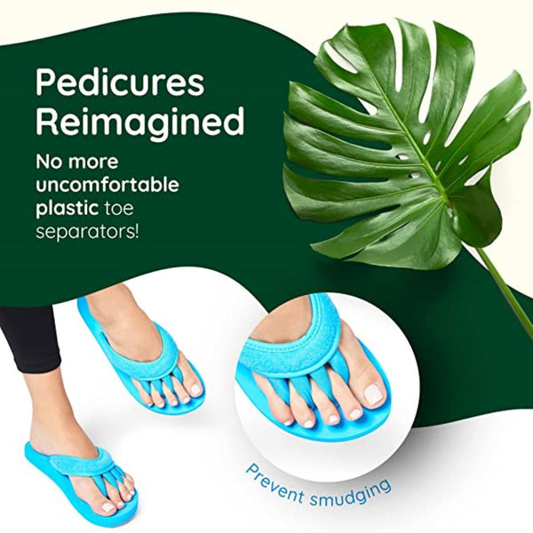 Pedi Couture Turquoise Flip Flops