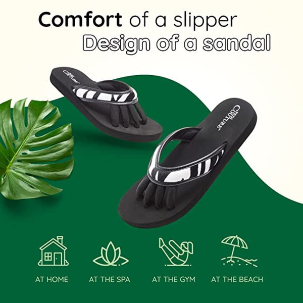 Pedi Couture Zebra Flip Flops