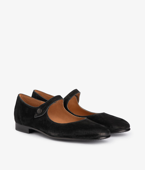 pedro garcia gianny / black bessie suede-black Calzado