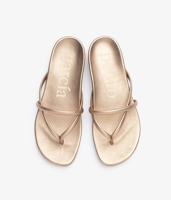 Pedro Garcia Belany / Rose Gold Nappa Lame