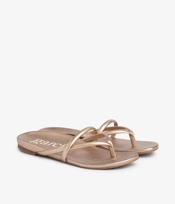 pedro garcia belany / rose gold nappa lame