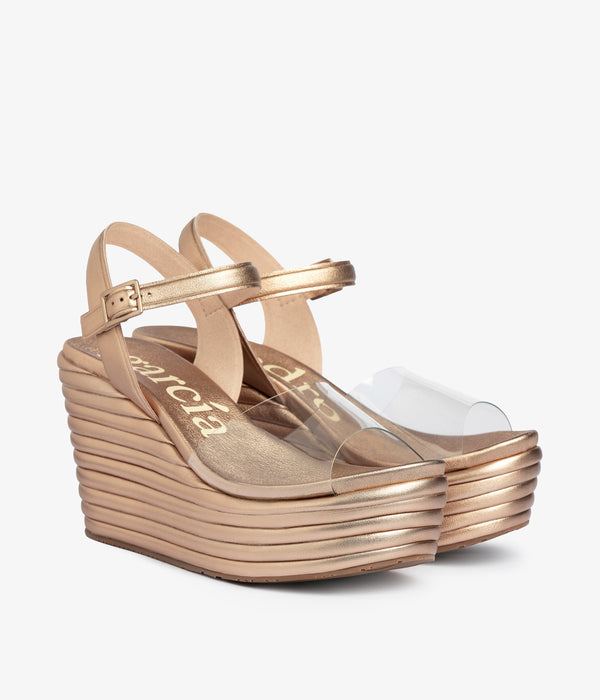 pedro garcia danila / rose gold nappa lame-jelly