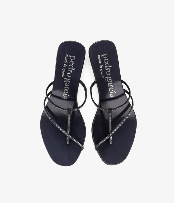 Pedro Garcia Estee / Black Satin Calzado