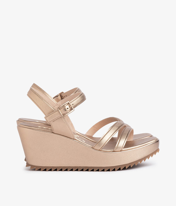 Pedro Garcia Faline / Rose Gold Nappa Lame