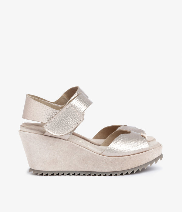 Pedro Garcia Fama / White Gold Cervo Lamé Calzado