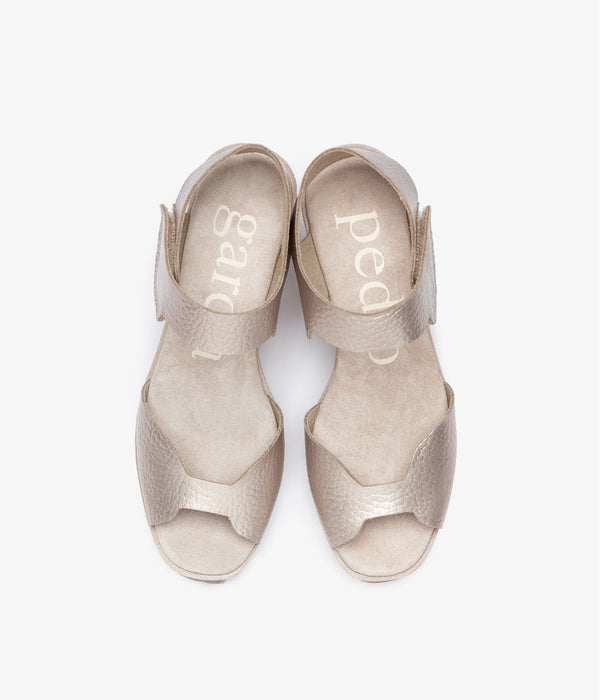 Pedro Garcia Fama / White Gold Cervo Lamé Calzado