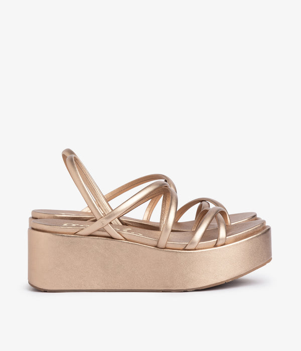 Pedro Garcia Ninoska / Rose Gold Nappa Lame