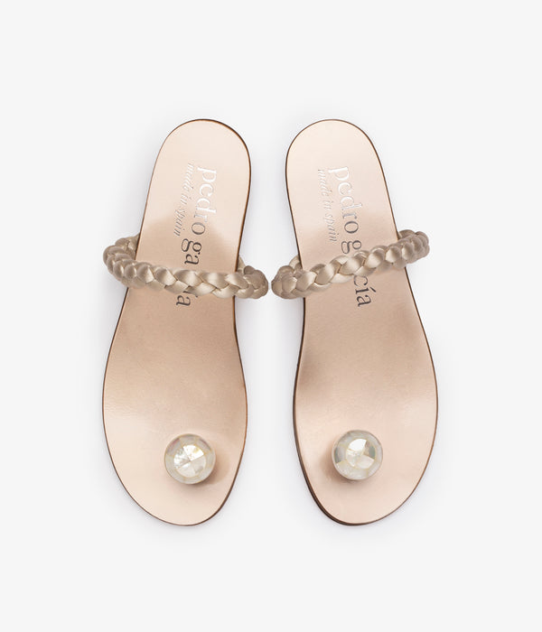 Pedro Garcia Pipa / Frappe Satin-white Mop Calzado