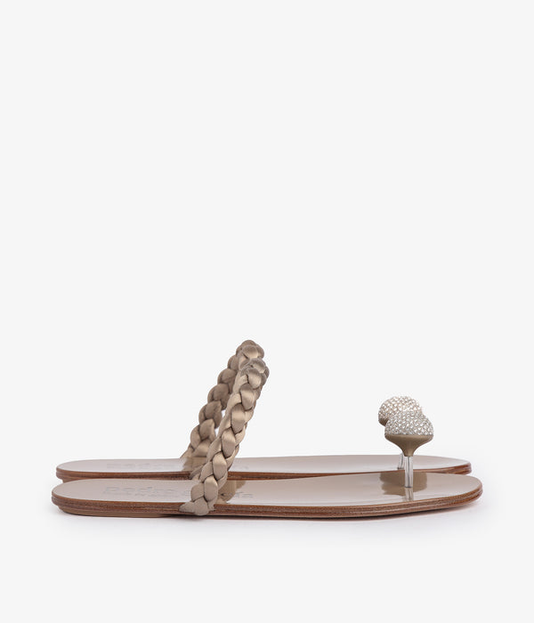 Pedro Garcia Pipa / Pyrite Satin-silver Crystal Calzado