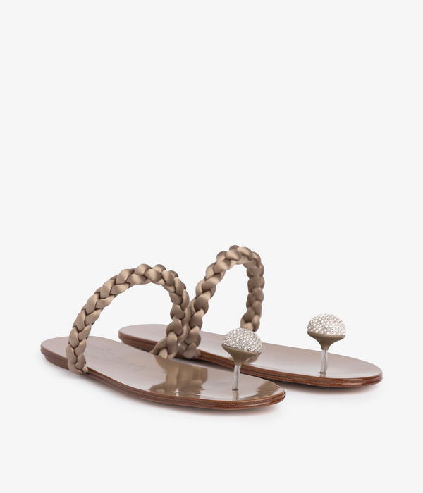 pedro garcia pipa / pyrite satin-silver crystal Calzado