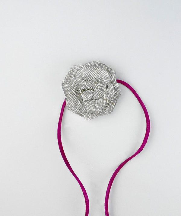 pedro miralles COLLAR FLORAL CON CORDÓN AJUSTABLE