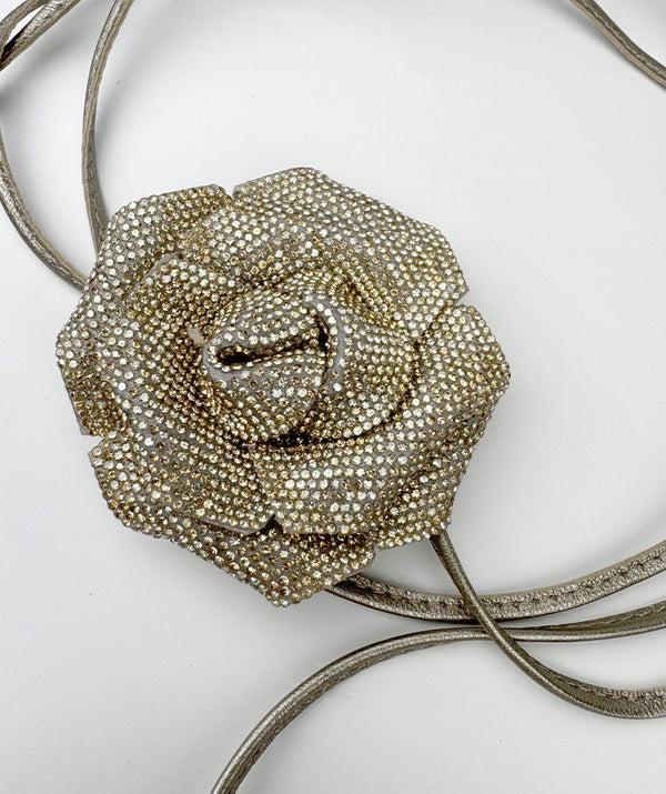 Pedro Miralles COLLAR FLORAL CON CORDÓN AJUSTABLE