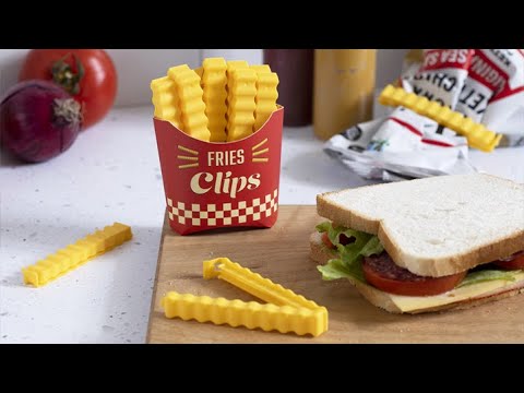 Peleg Design Fries Clips 12 Bag Clips In A Magnetic Box