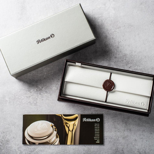 Pelikan Pelikan Souveran K400 Ball Pen - White Tortoiseshell