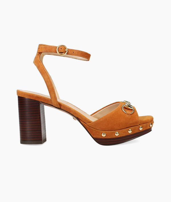 pelle moda Anara Platform - Cognac