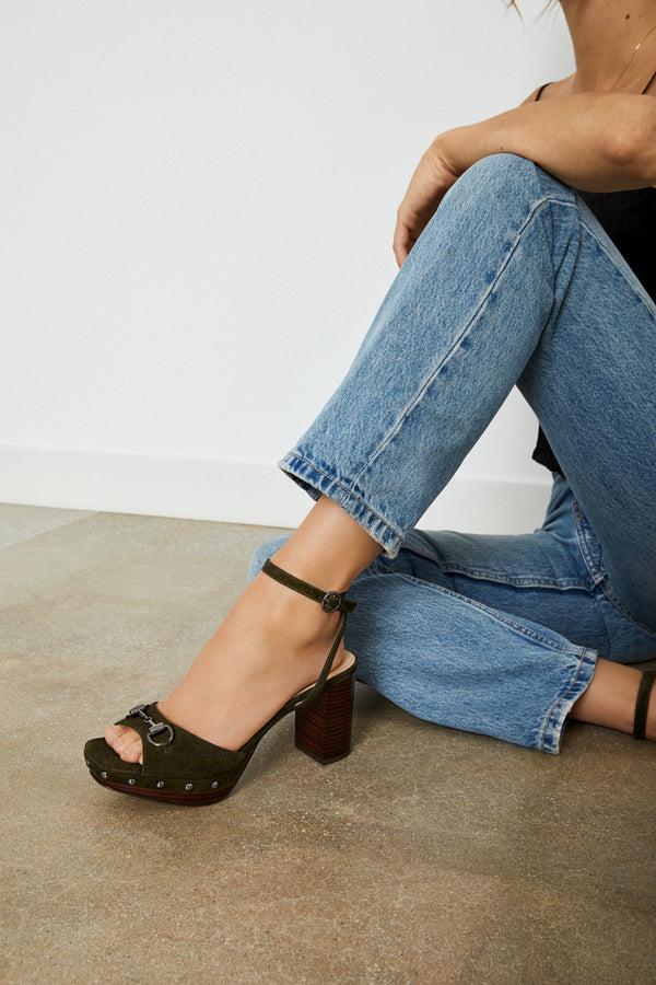 Pelle Moda Anara Platform - Dark Olive