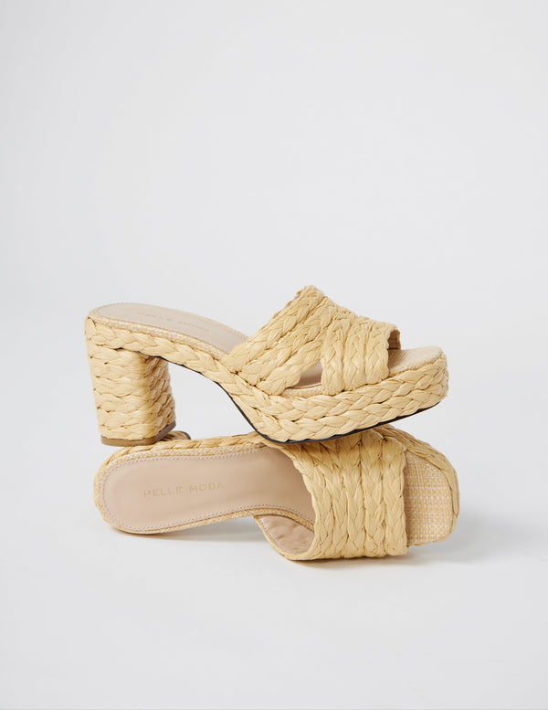 Pelle Moda Camren Platform - Natural