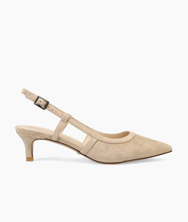 pelle moda Deena Low Heel - Mushroom