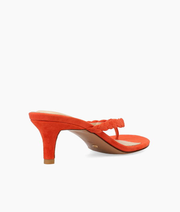 Pelle Moda Earlen Low Heel - Red Orange