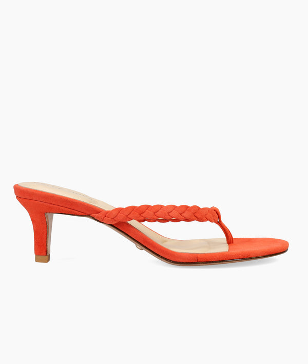 pelle moda Earlen Low Heel - Red Orange
