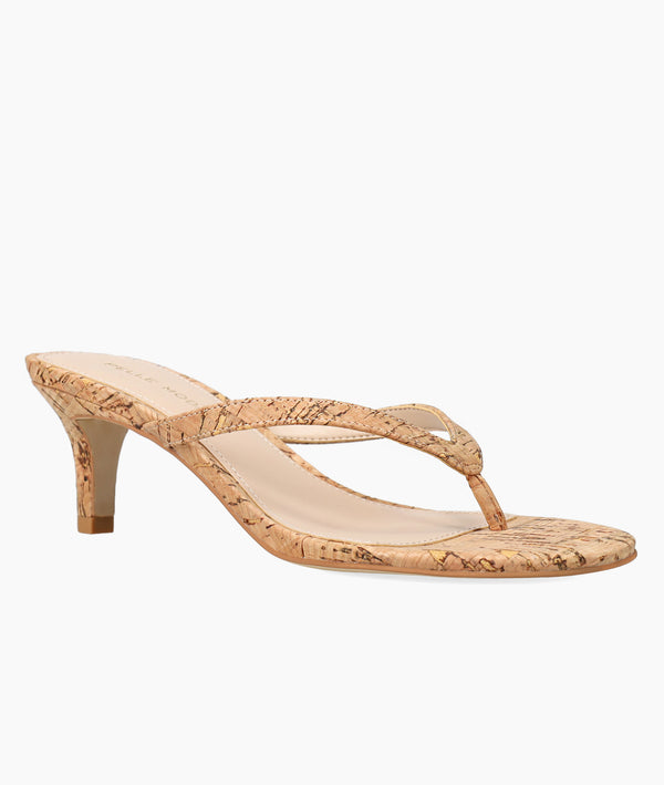 Pelle Moda Effi 4 Low Heel - Natural