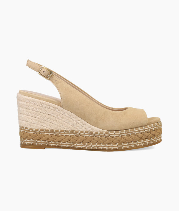 pelle moda Elany Wedge - Latte