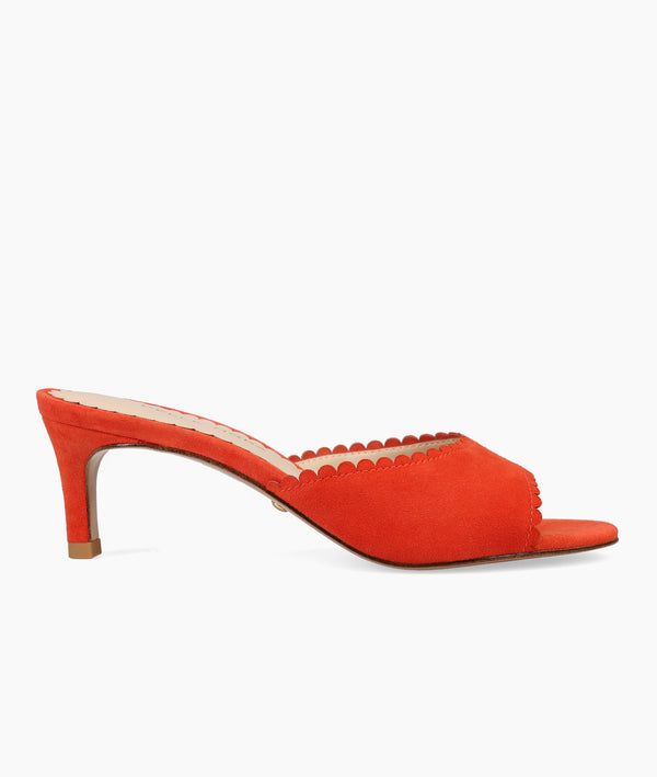 pelle moda Hanli Slide - Red Orange