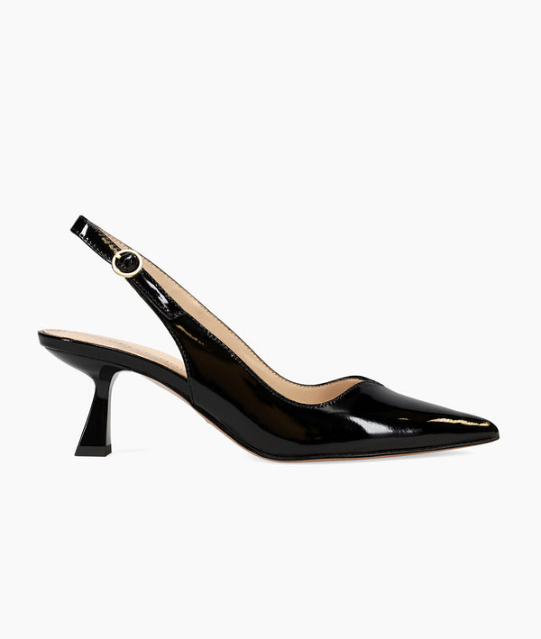 pelle moda Janah Mid Heel - Black Patent