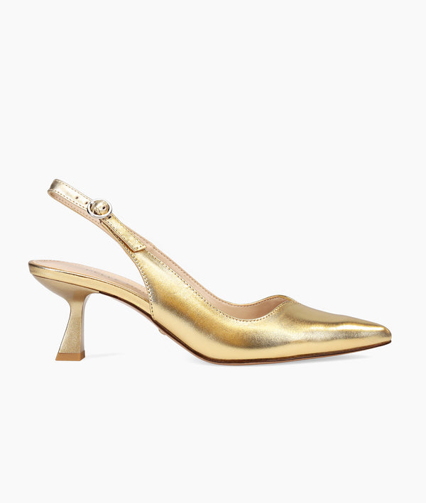 pelle moda Janah Mid Heel - Gold