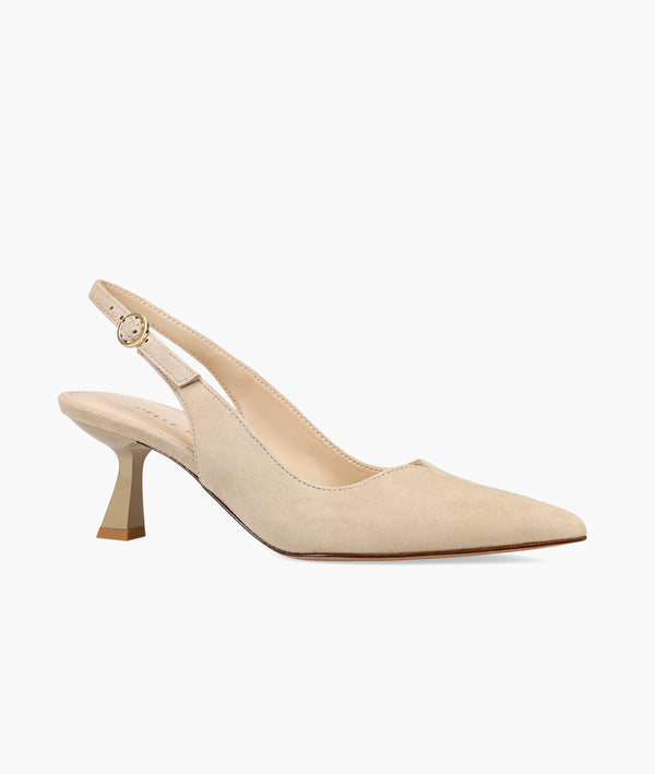 Pelle Moda Janah Mid Heel - Mushroom