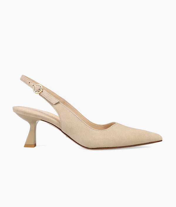 pelle moda Janah Mid Heel - Mushroom