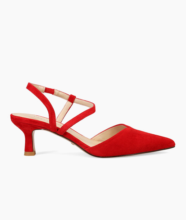 pelle moda Kearn Low Heel - Red