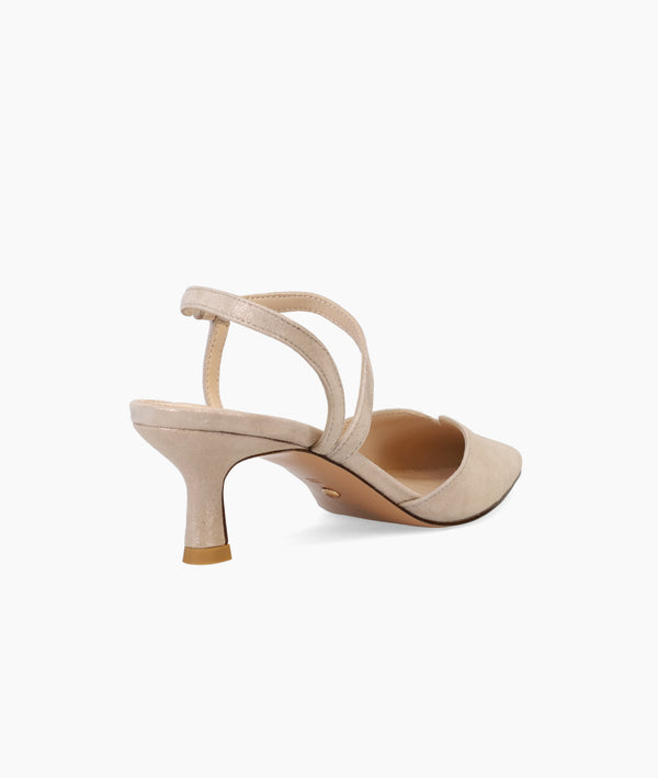 Pelle Moda Kearn Low Heel - Shimmer Taupe