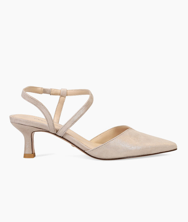 pelle moda Kearn Low Heel - Shimmer Taupe