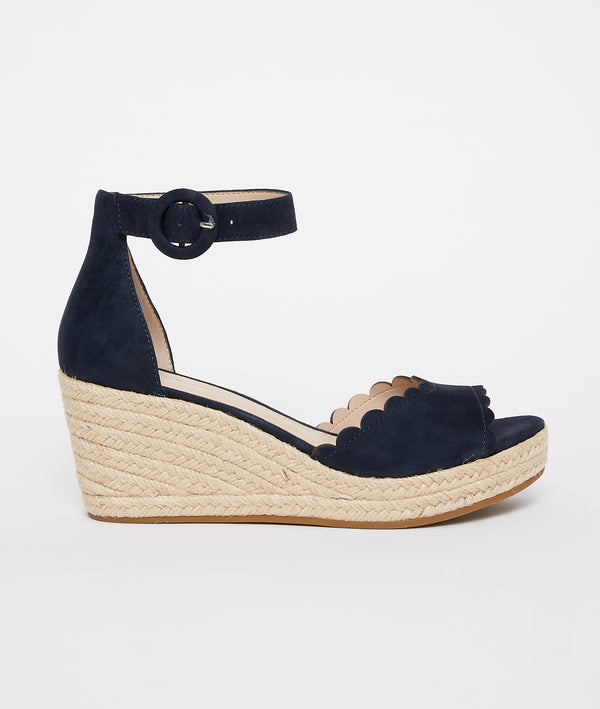 pelle moda Krisa Wedge - Midnight