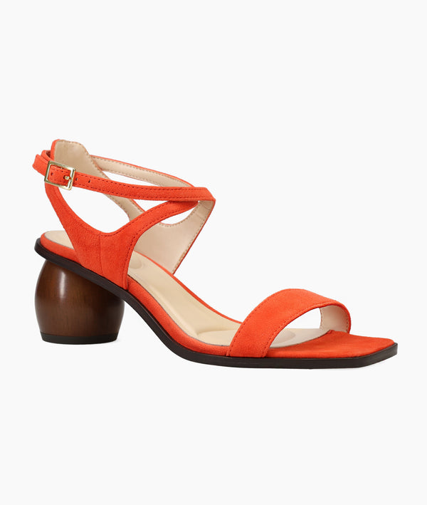 Pelle Moda Laika Low Heel - Red Orange
