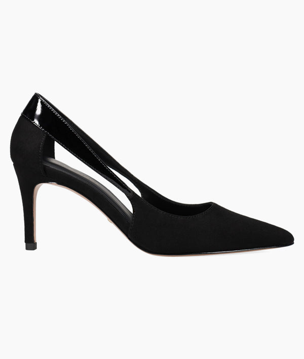 pelle moda Libbi Mid Heel - Black