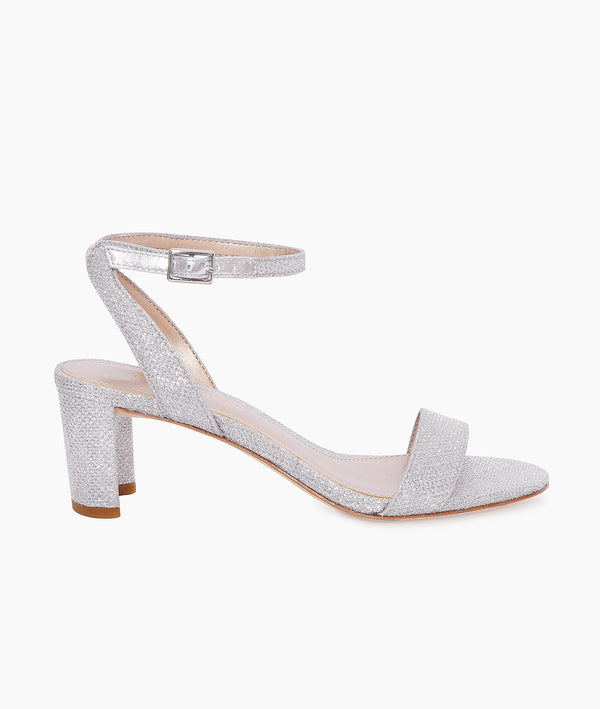 pelle moda Moira 2 Low Heel - Silver