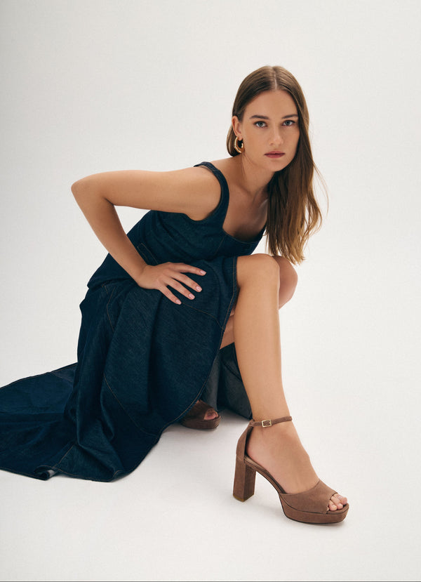 Pelle Moda Pearly Platform - Taupe